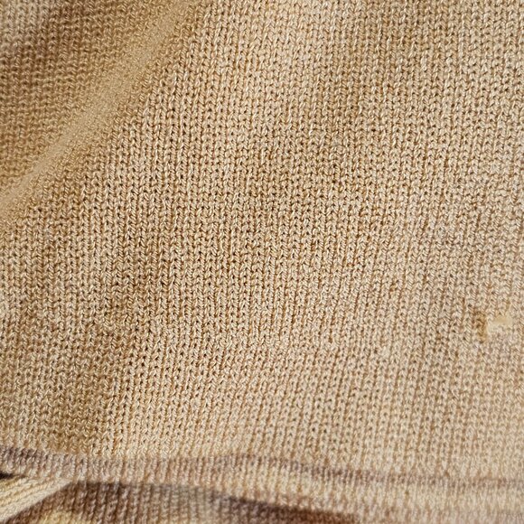 Ann Taylor Mustard Knit Turtleneck Sweater XXS Long Sleeve Trim Cuff Chic Career - Picture 11 of 13